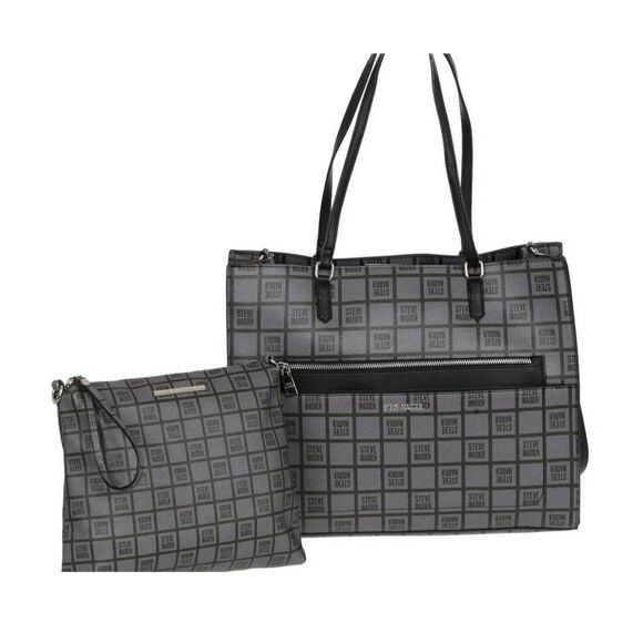 Steve Madden BLivia Logo Tote Bag w/Detachable Wristlet - Picture 2 of 12